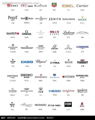 矢量知名手表企业标志大全