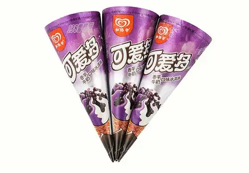 和路雪非常可爱多甜筒香芋牛奶口味冰淇淋