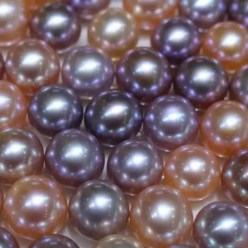 厂家直销天然淡水珍珠 aaaa级裸珠颗粒珠散珠正圆强光 饰品配件女