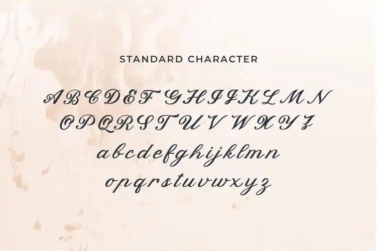 优雅浪漫的法式英文花体手写字体fattoll