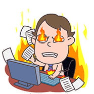 工作太多火大 - 屌丝哥上班表情 - 斗图表情包 - 斗图神器 - adoutu.