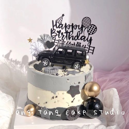 男生主题男神生日蛋糕装饰越野汽车模型烘焙ins蛋糕甜品装饰摆件