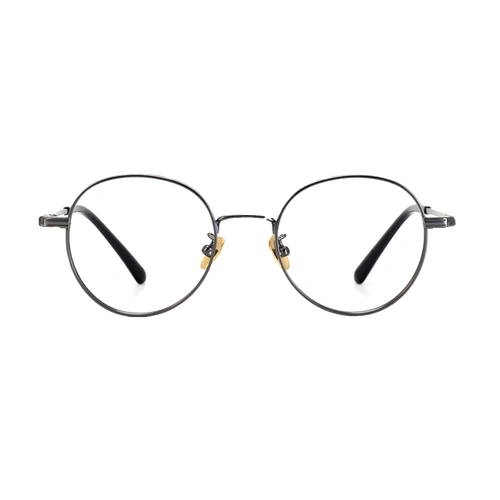 超轻纯钛高度近视眼镜框女可配度数超薄镜片宽边厚边小框圆镜架男