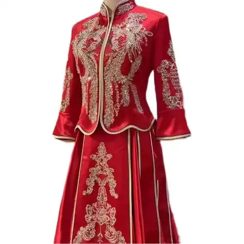 结婚中式 礼服重工高端龙凤褂中国风出阁服 秀禾服女新娘服新款 - 女