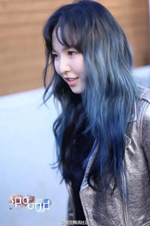 red velvet wendy,2020年染成"经典蓝色",清凉美爆棚的女爱豆!