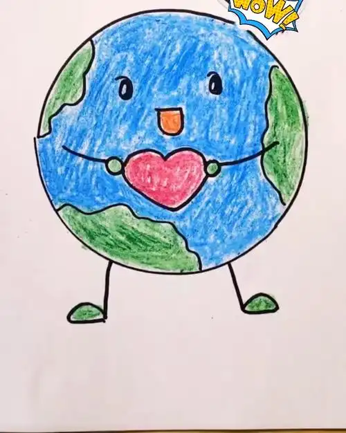 美术作品:《我们眼中的地球妈妈》