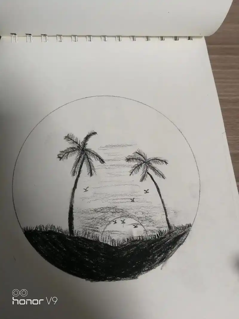 画素描,各种风景,最后一个是贵妃 - 抖音