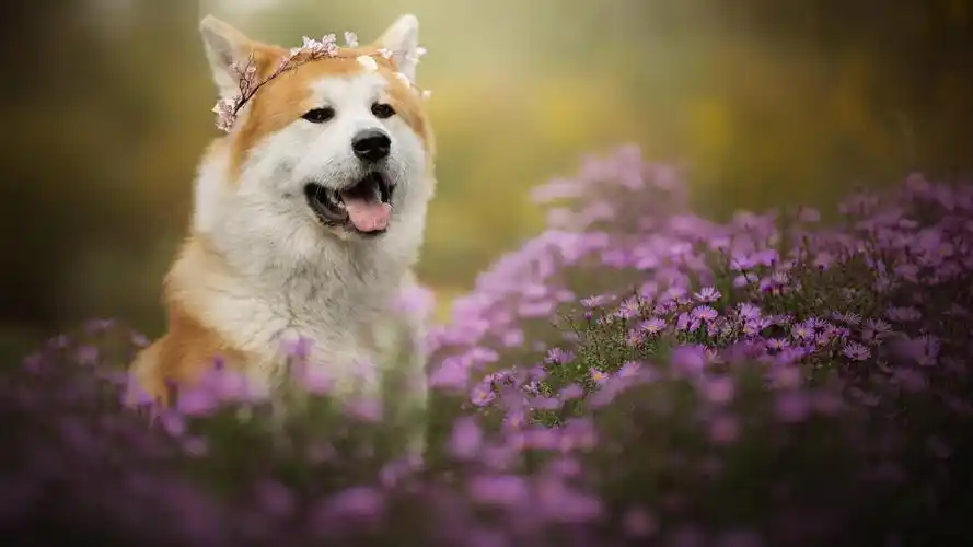 可爱狗狗清新壁纸_萌萌的个性狗狗_动物壁纸_精品库