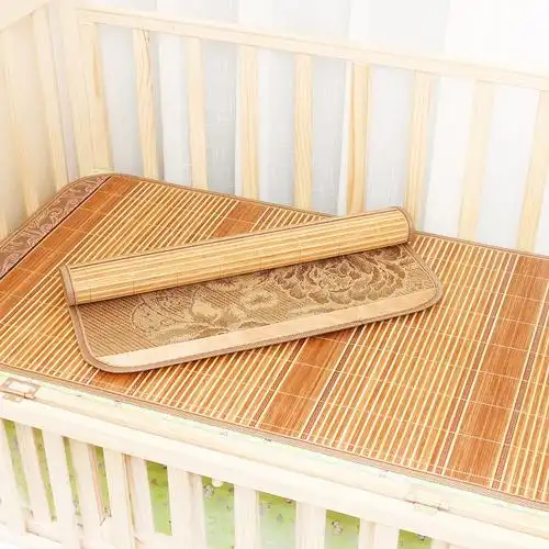 幼儿园凉席宝宝竹席碳化冰丝双面席凉席