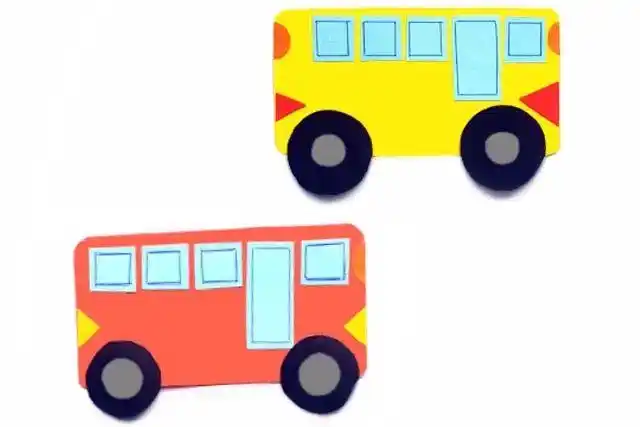 几何图形拼贴画小汽车-手工制作-爱宝贝网