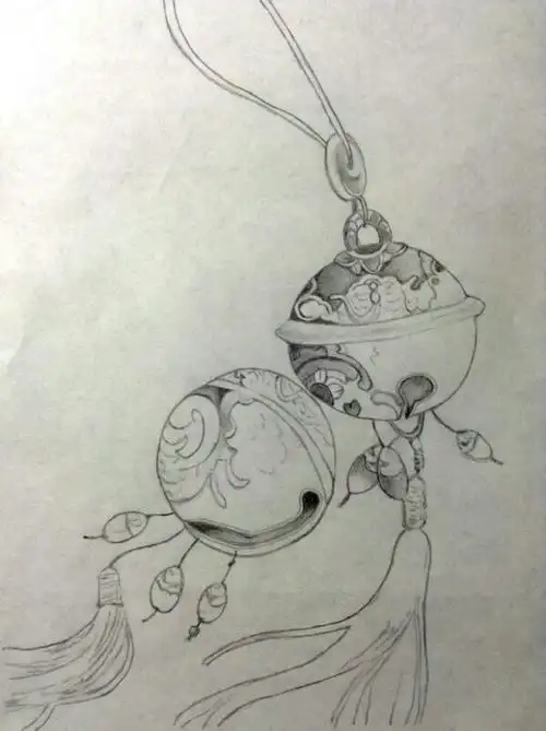 古风 铃铛 图片 手绘 画稿