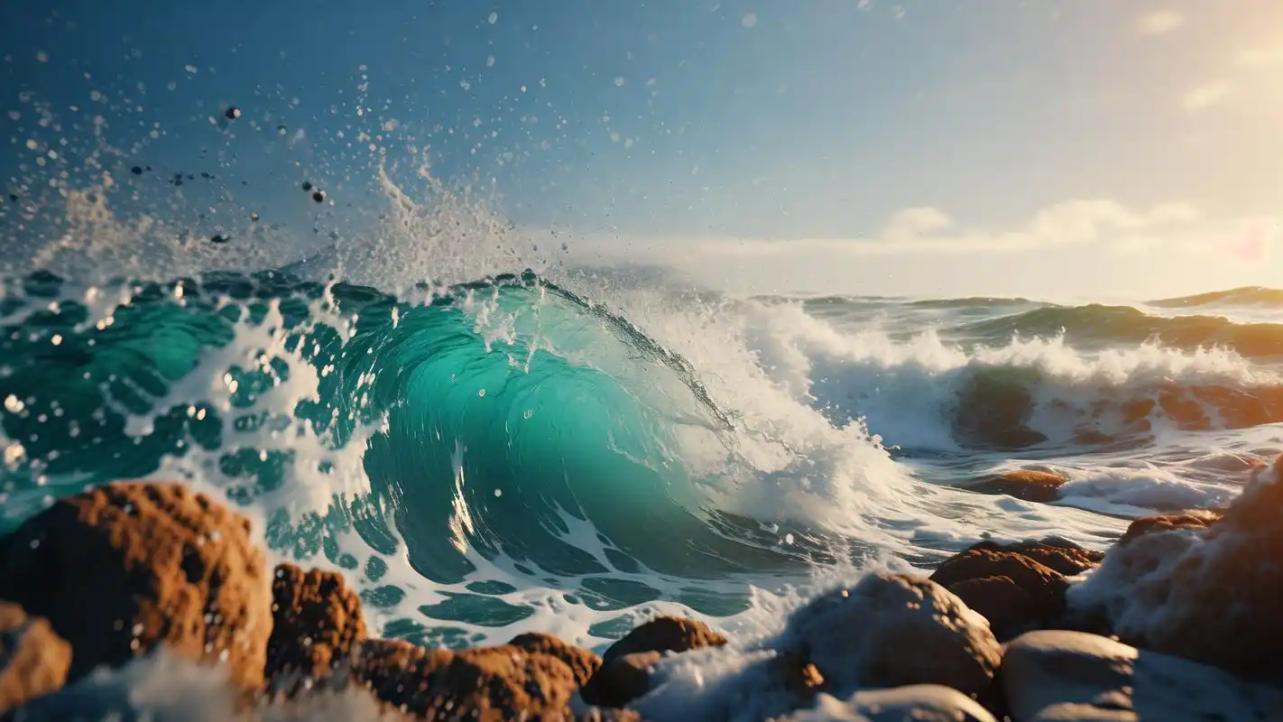 正方形海浪壁纸精选9878