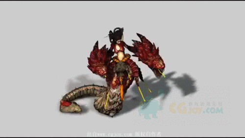 【新提醒】蛇女,蛇男的各种攻击,待机,休闲,受击,移动,死亡等动作gif