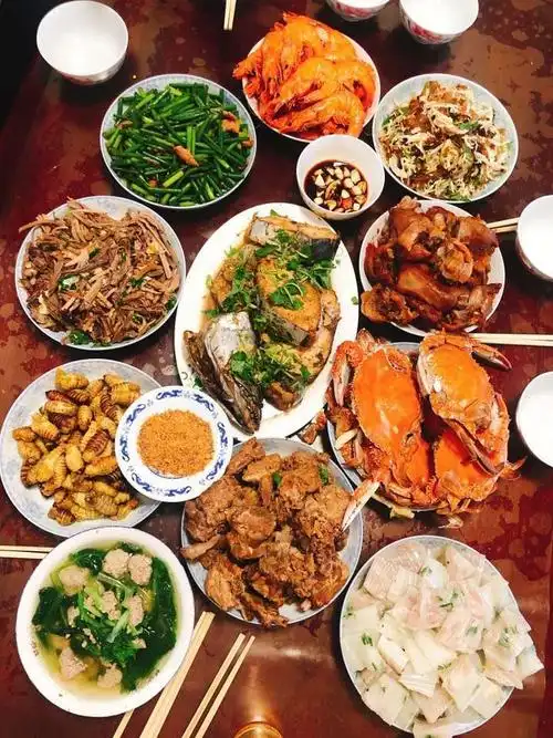 盖州朋友圈除夕夜晒的年夜饭晒出了家的味道