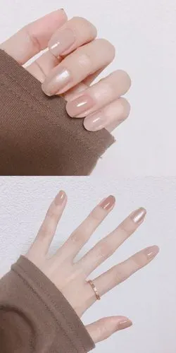 夏天到了该涂指甲了 清清淡淡的颜色好好看呀