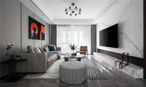 家里客厅的色调选择性很多,比如米色,浅绿色等,看起来都很大气,而且