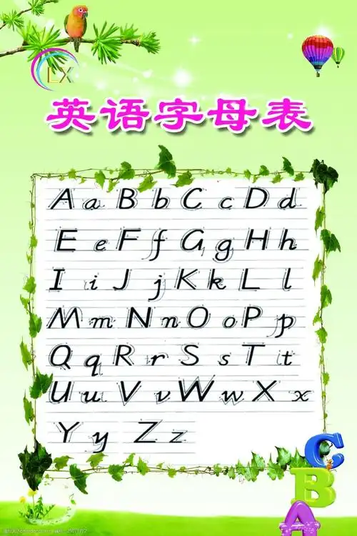 字母对照表