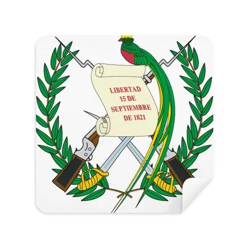 危地马拉国徽标志符号图案 眼镜布屏幕清洁布2片装手机擦鹿皮绒