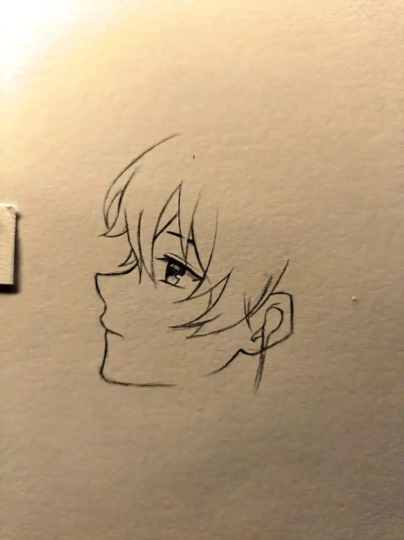 动漫人物侧身画法 - 抖音