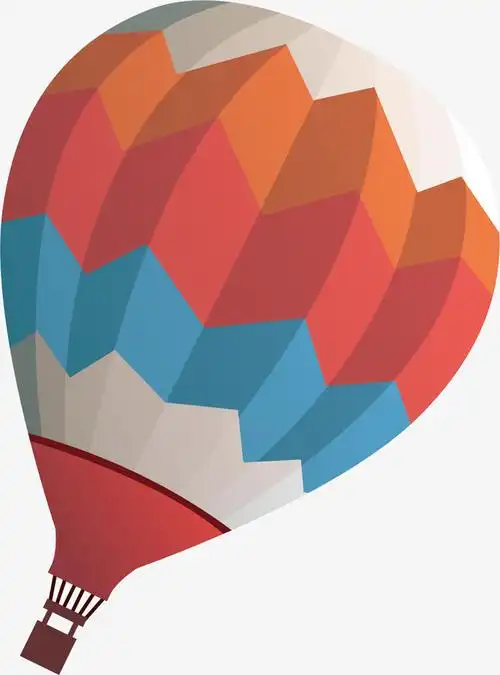 卡通热气球矢量图下载