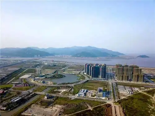 航拍龙港新城变化巨大