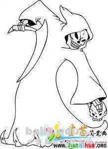 鬼火简笔画可爱