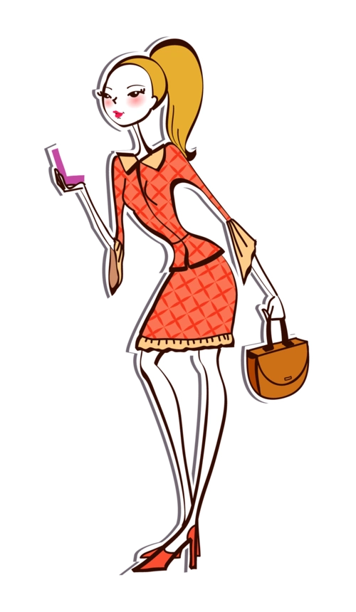 卡通清新时尚少女