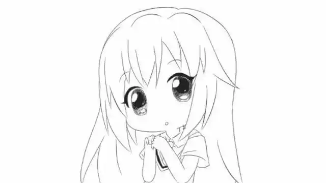 [小林简笔画]如何绘画q版可爱萌萌的小女孩卡通动漫简笔画教程