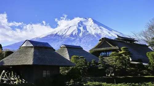 日本富士山壮丽风景高清桌面壁纸