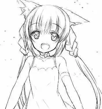 日系超萌女孩简笔画 简笔画图片大全-蒲城教育文学网