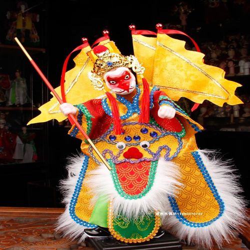 云漫卿布袋木偶齐天大圣京剧脸谱款漳州福建特产非遗收藏手工制作礼品