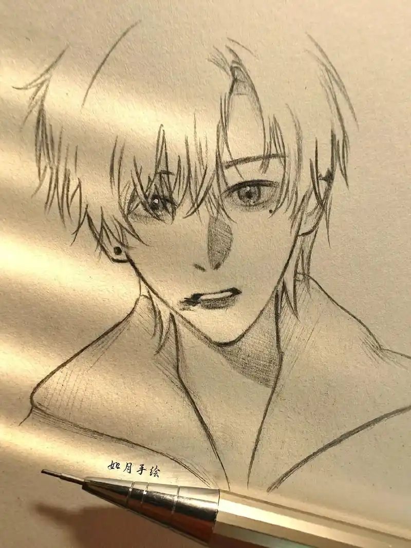 好久不画男生了,画了个简笔画.#手绘动漫人物 #动漫男生头像 - 抖音