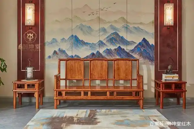 红木家具鉴赏之刺猬紫檀明式沙发6件套