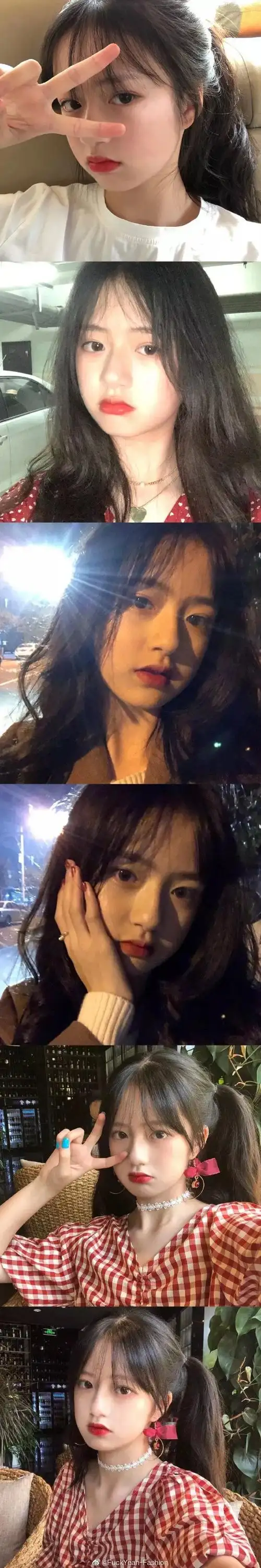 15岁的可爱女孩双下巴真可爱