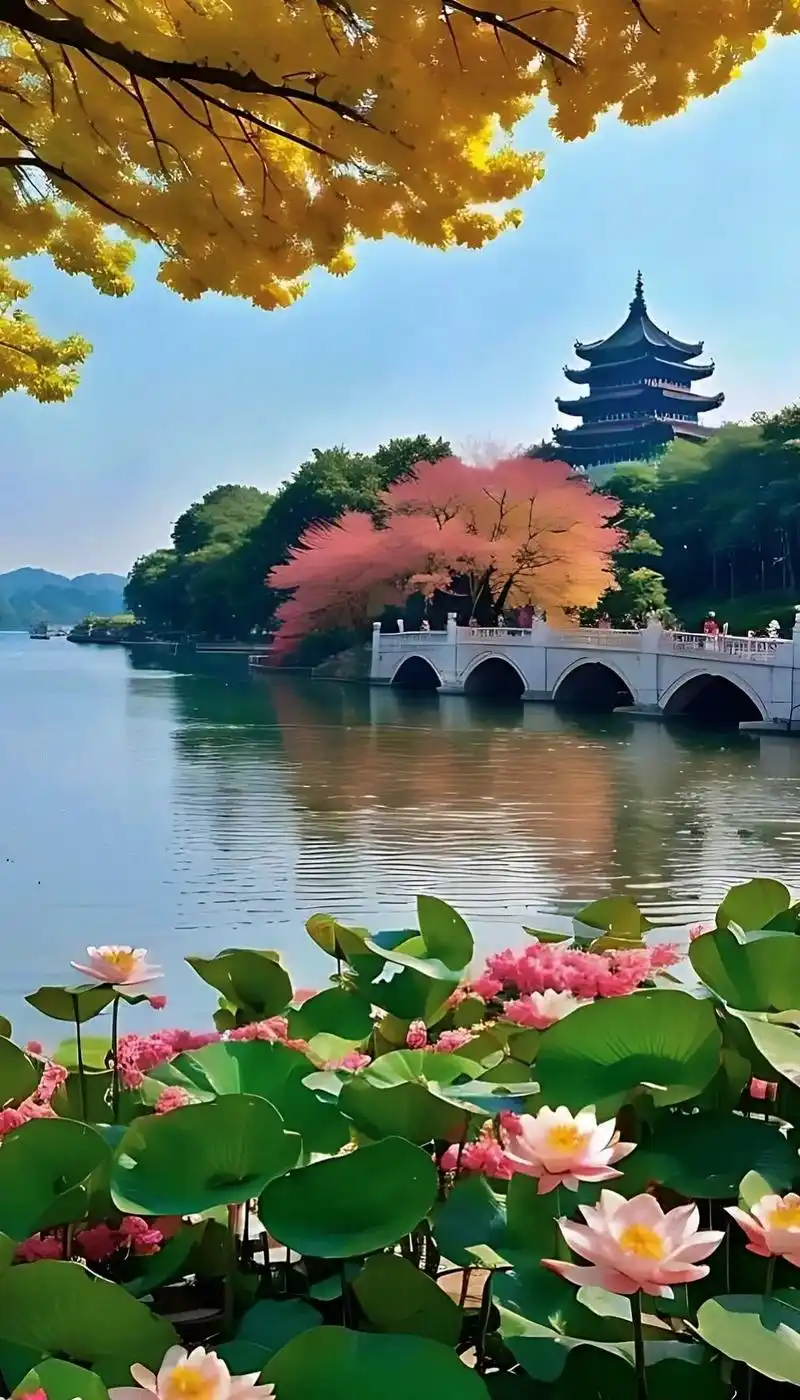 西湖美景三月天