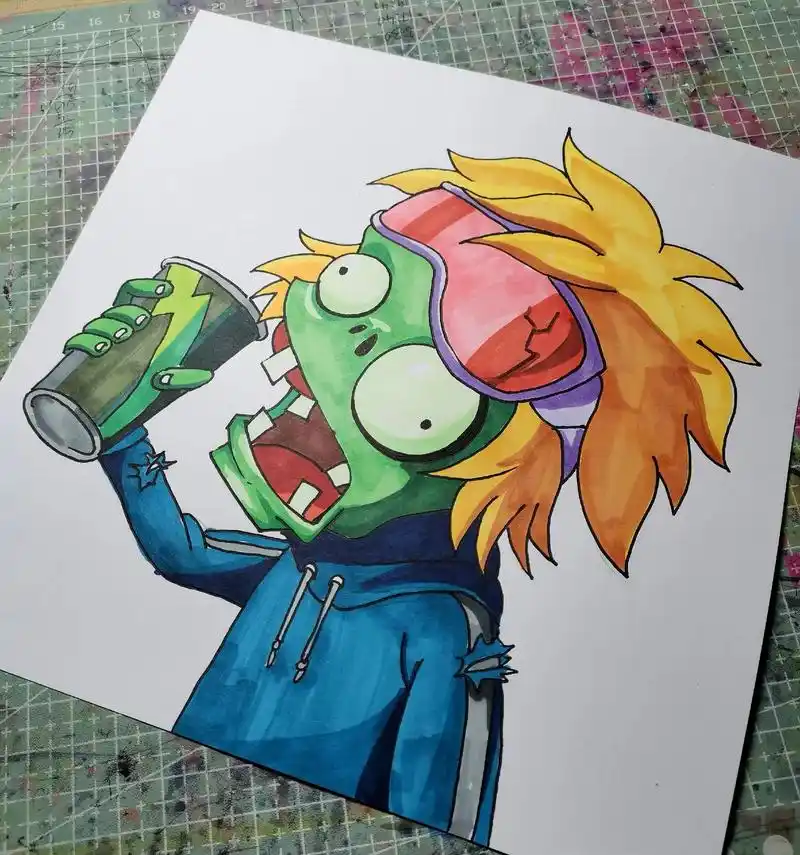 僵尸简笔画怎么画