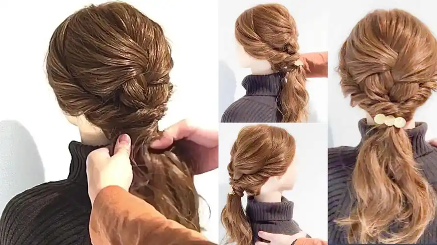 01:40  来源:好看视频-真人示范编发,50岁的女人试试这款发型,扎上