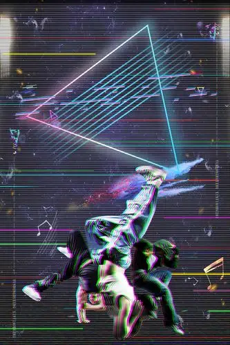 炫酷街舞比赛招生海报背景