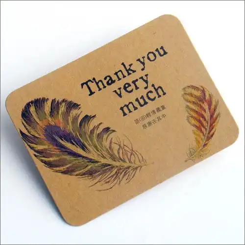 喜漫贺卡 感谢卡 答谢卡 牛皮卡羽毛卡 …  去看看