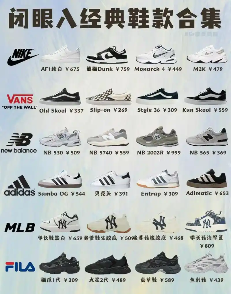 各大知名品牌经典款式 百搭又好看#on