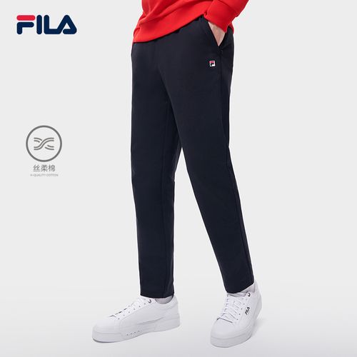 fila斐乐官方2022冬季新款针织长裤男款经典简约百搭运动休闲裤