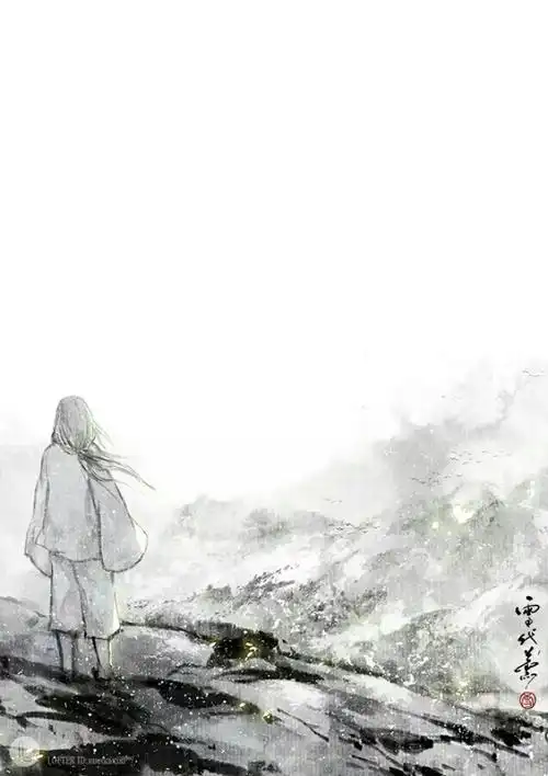 手绘古风白衣男子