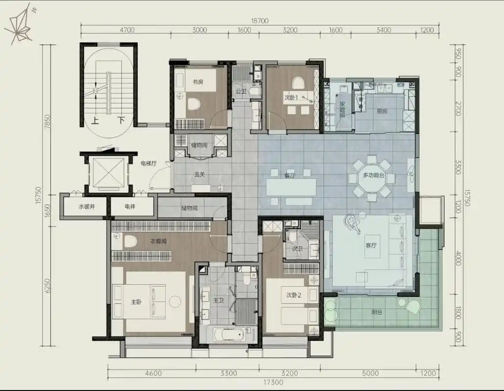 240平米大平层户型,仪式感爆棚了!
