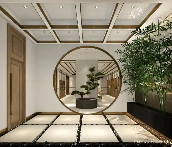 纯粹出品200平米中式会所设计案例_-土巴兔装修效果图