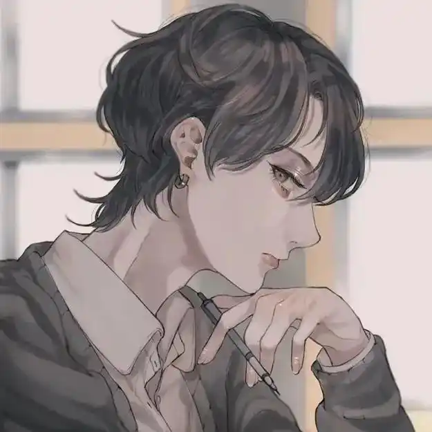 帅气男生动漫头像 #插画 #动漫头像  - 抖音