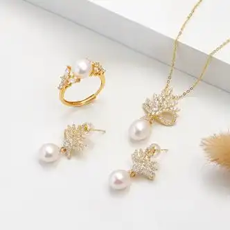 oliveira奥利维拉圣诞树珍珠三件套1238