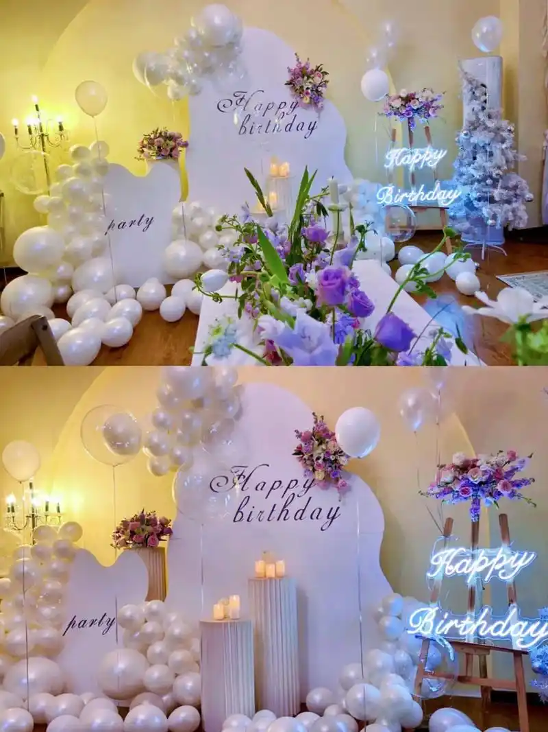 高级感十足鲜花生日布置重庆生日策划