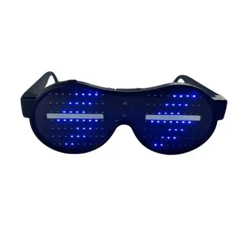 赛博朋克电池版动图眼镜科幻发光墨镜生日应援蹦迪jk酒吧ins潮女led男