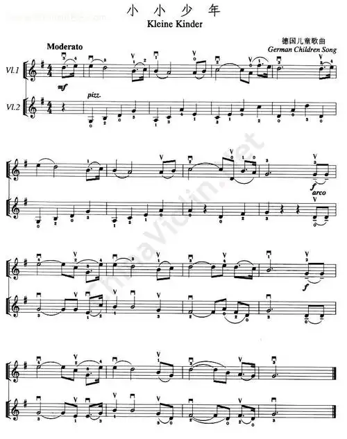 小小少年_小提琴谱_搜谱网