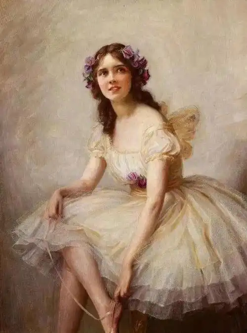 世界名画里的女人朴实娴静美丽大方让我迷恋不已